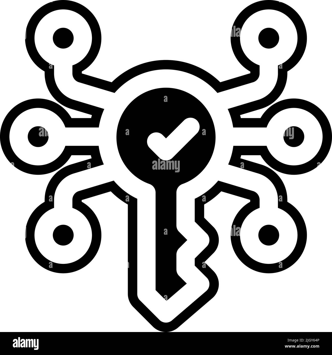 Protection and security key icon Stock Vector Image & Art Alamy