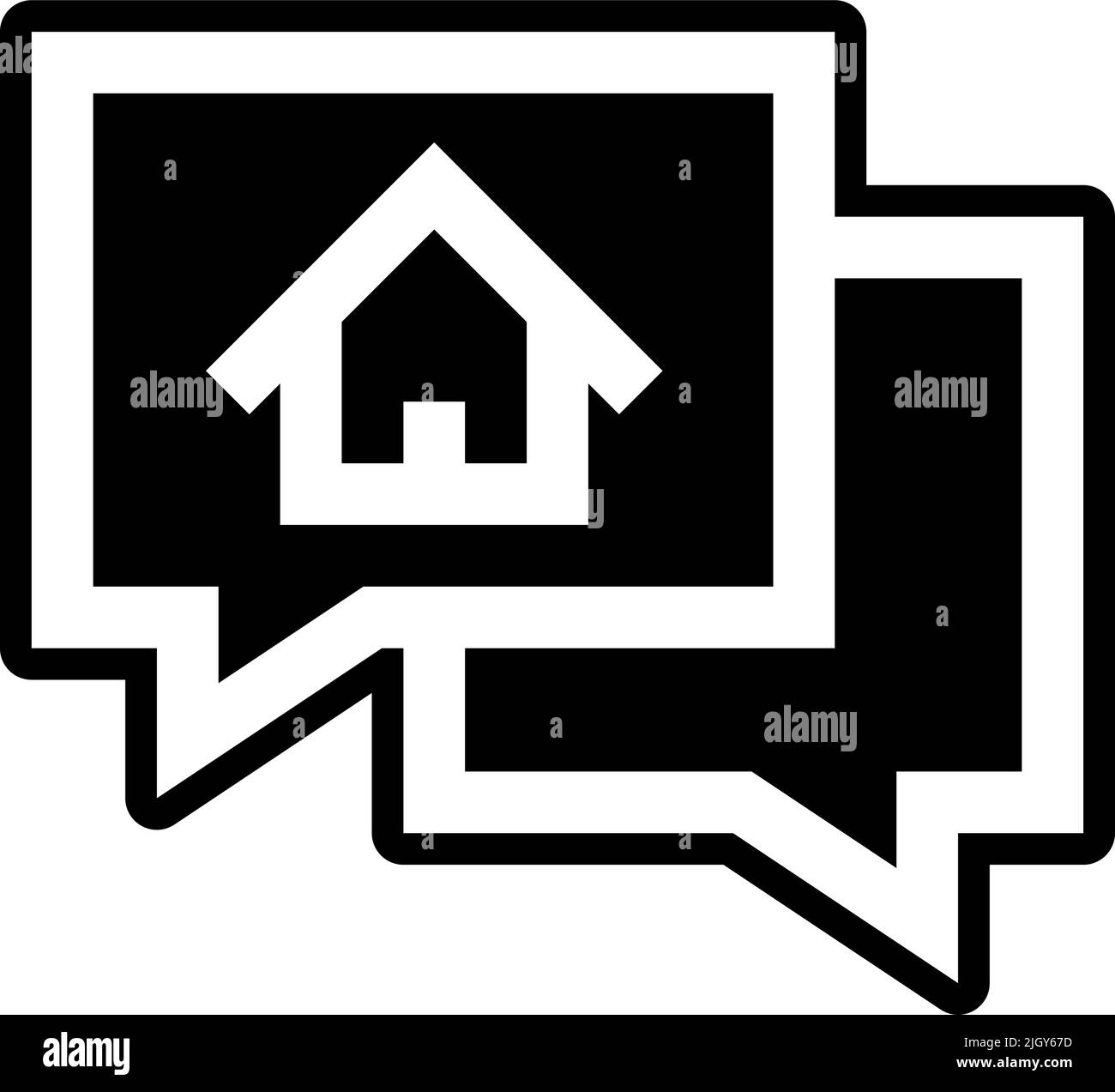 Real estate talk icon Stock Vector Image & Art Alamy