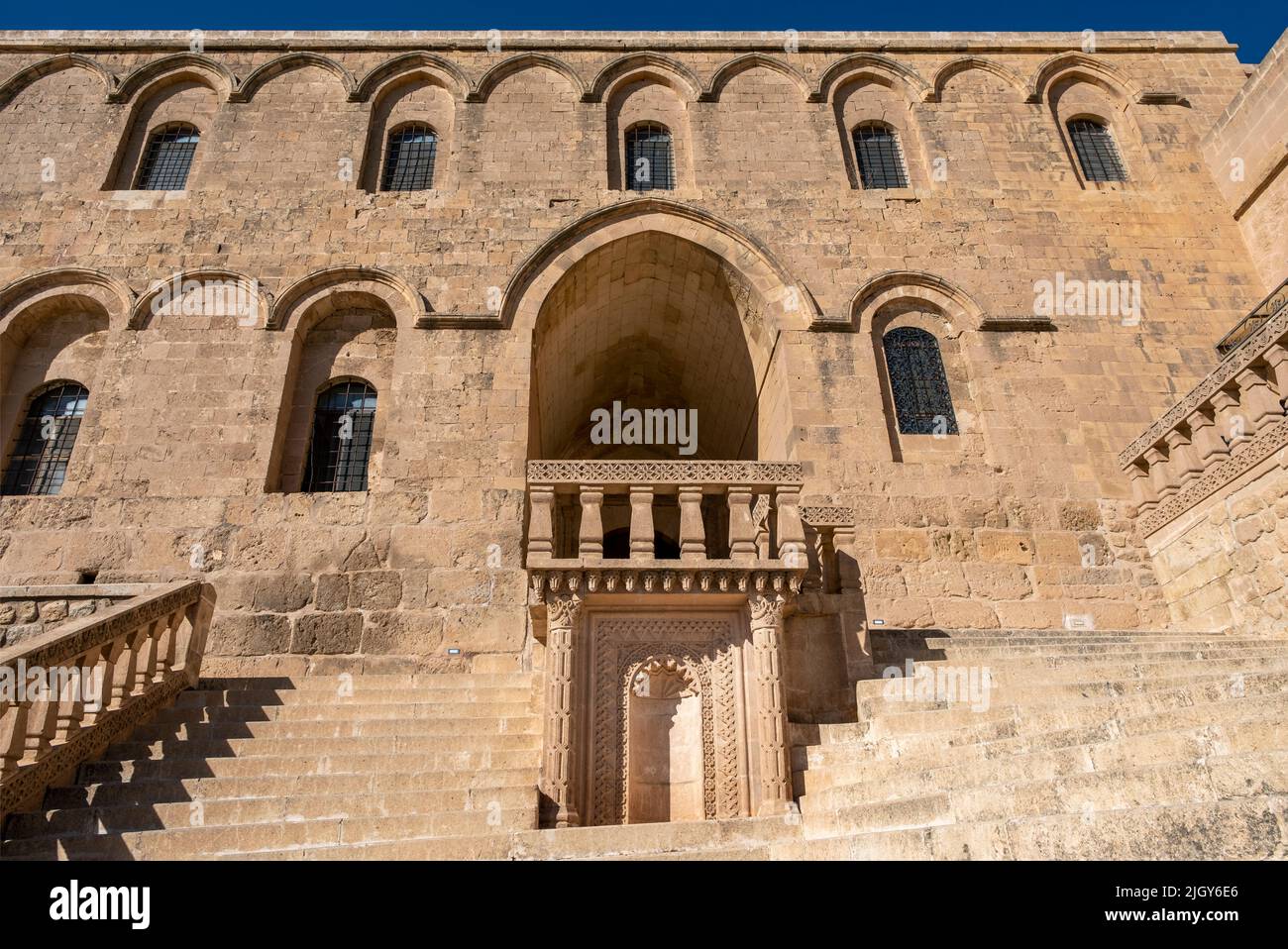 Syrian Orthodox Monastery of Deyrulzafaran known also as Syriac Monastery of the Saffron, in Mardin, Turkey. Stock Photo