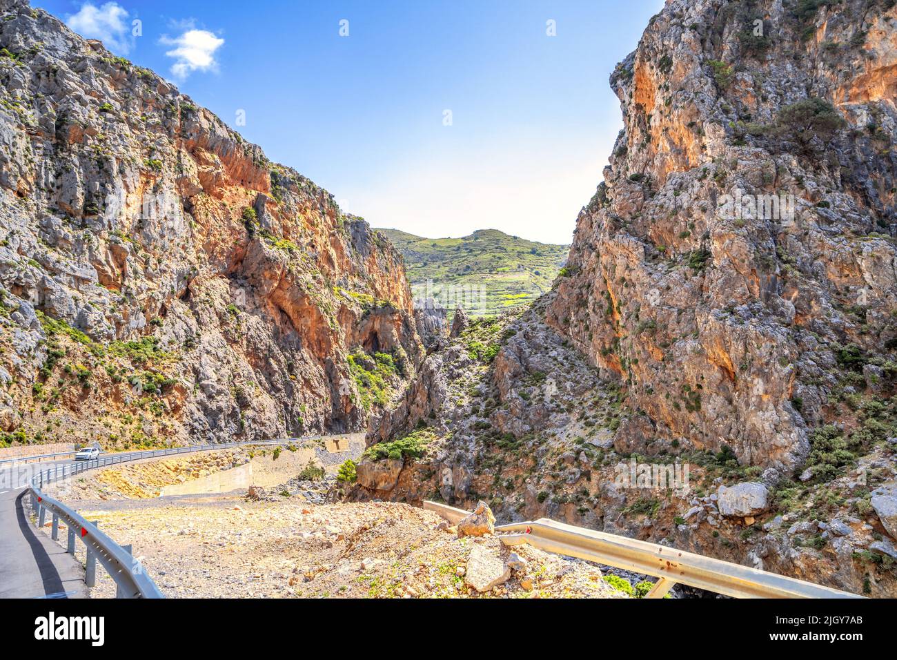 Kourtaliotiko Gorge, Island Crete, Greece Stock Photo