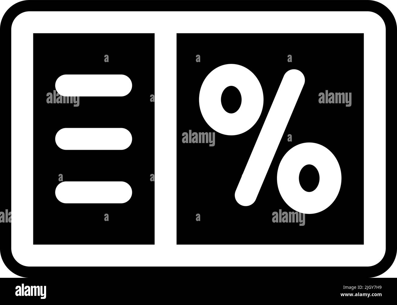 Retail coupon icon . Stock Vector