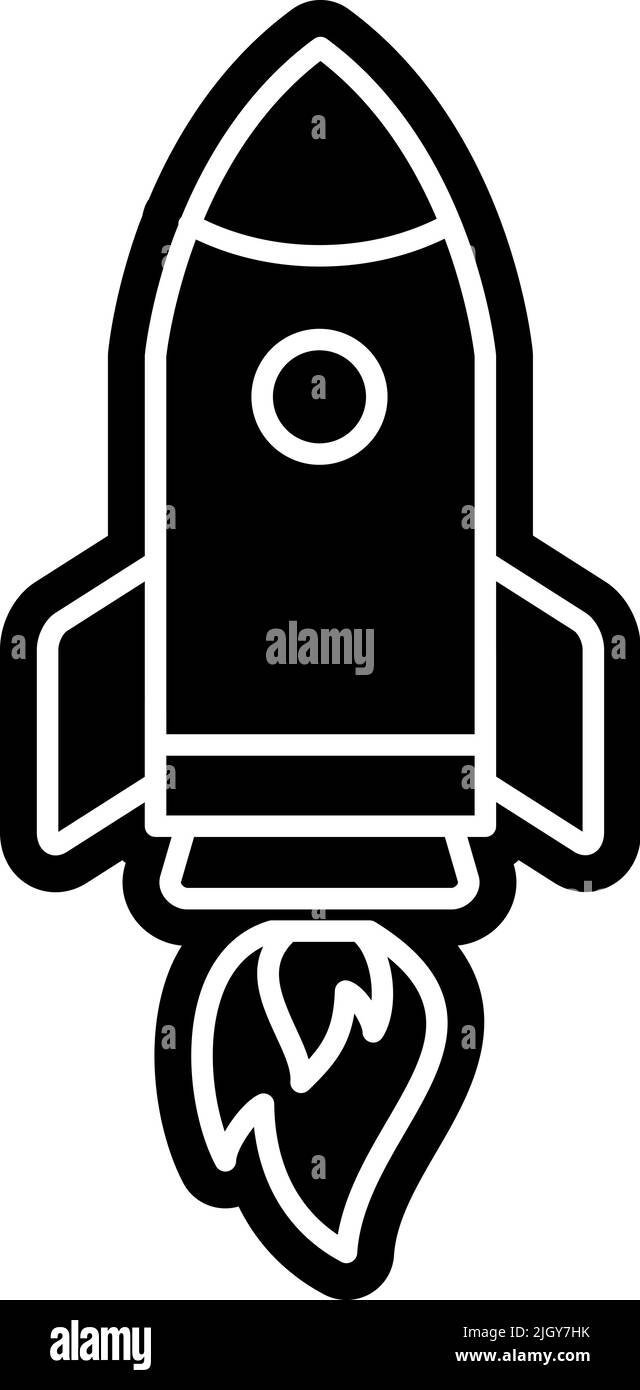 Space rocket ship icon Stock Vector Image & Art - Alamy