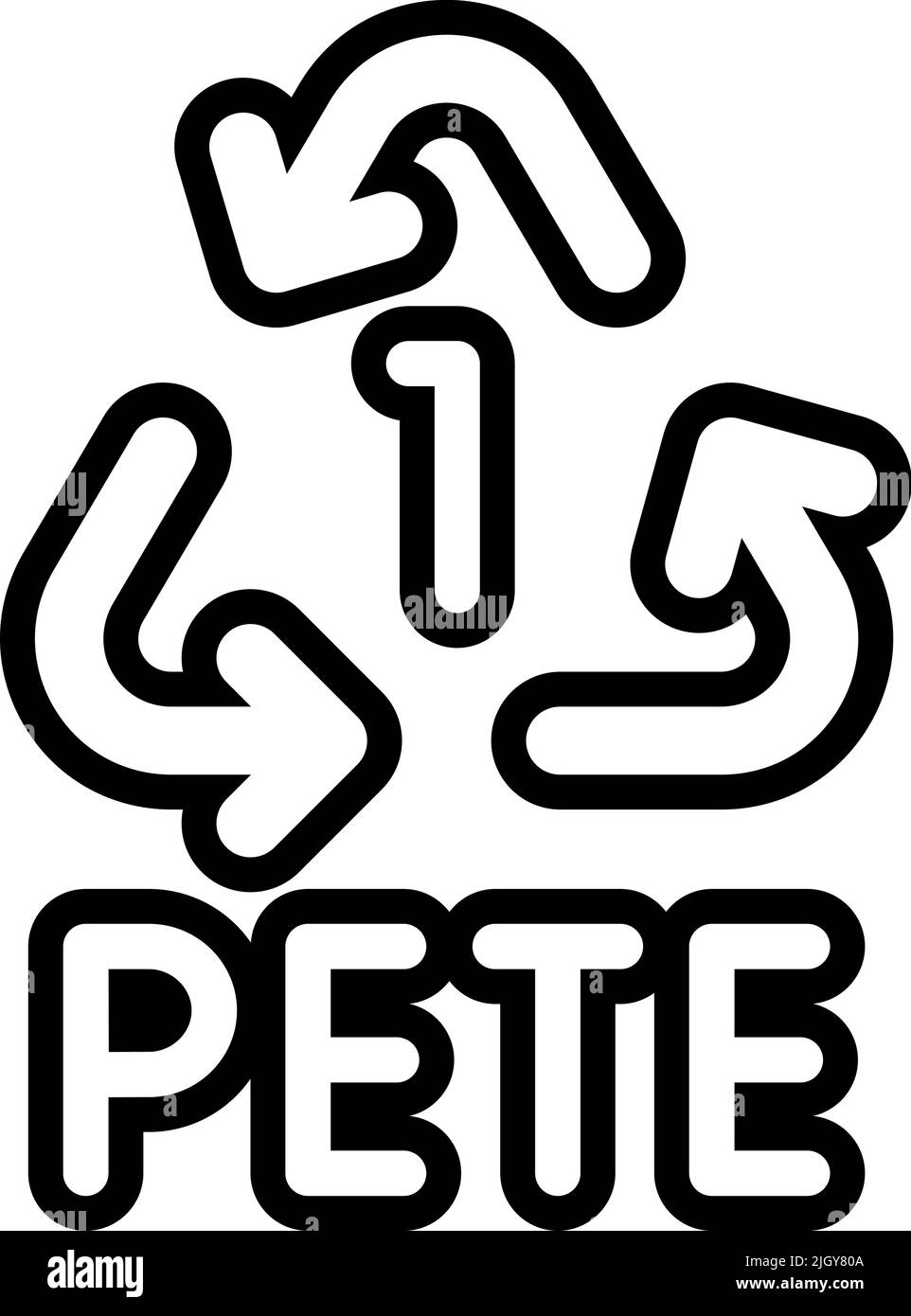 Plastic products pete icon Stock Vector Image & Art Alamy