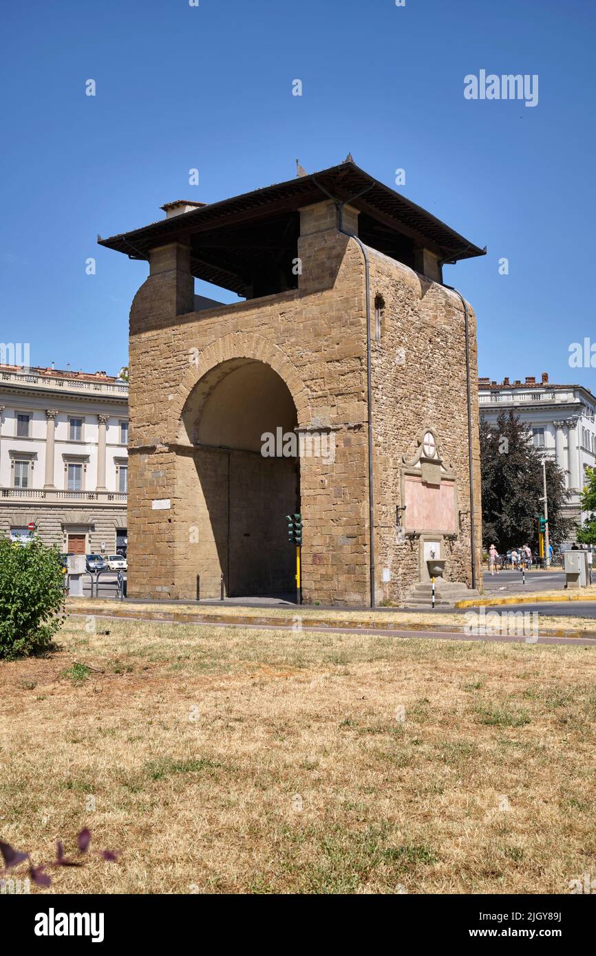 Porta alla Croce Piazza Cesare Beccaria Florence Italy Stock Photo