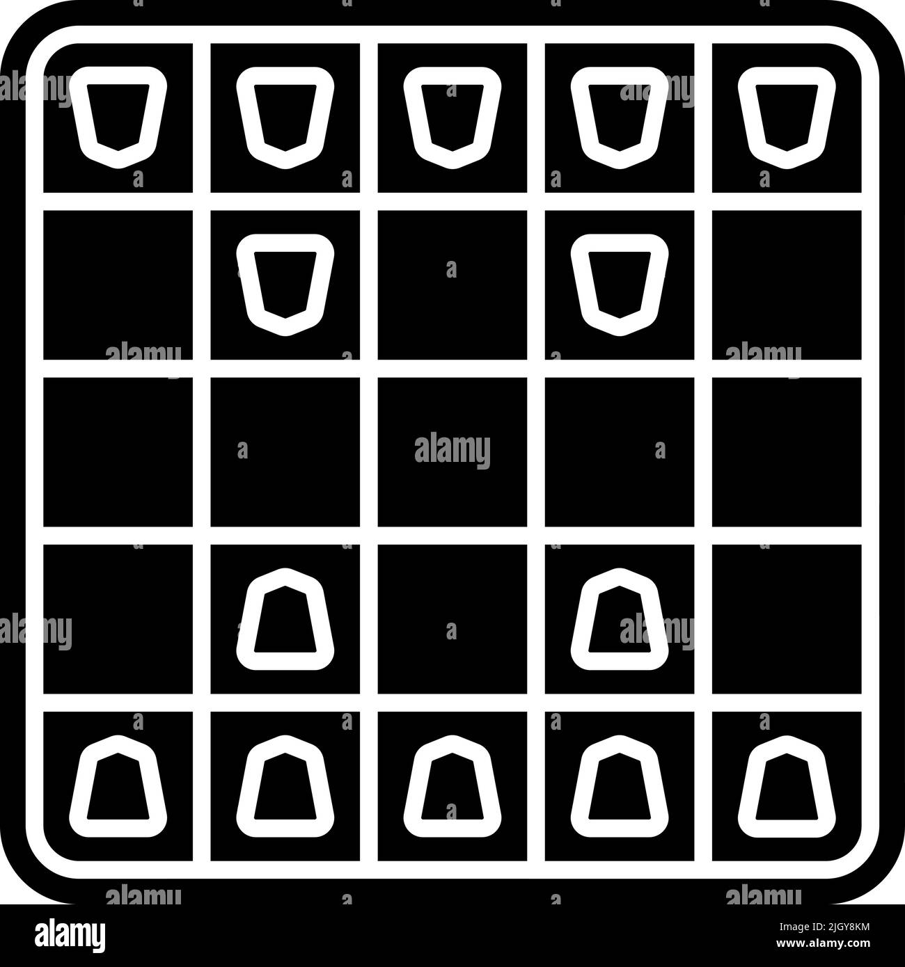 Table games shogi icon . Stock Vector