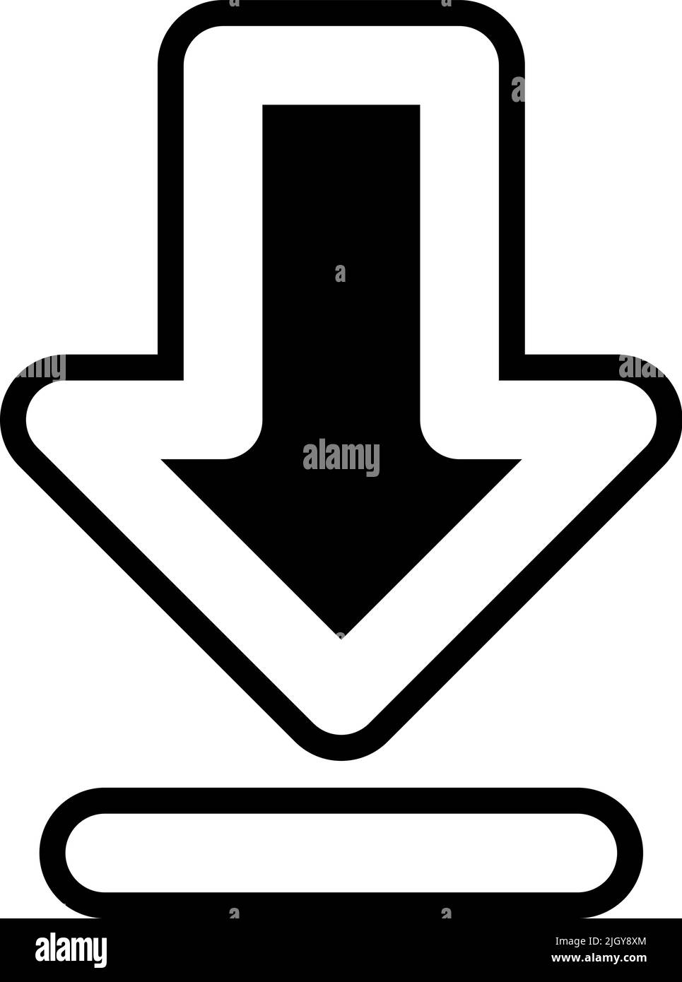 Web buttons download icon Stock Vector Image & Art - Alamy
