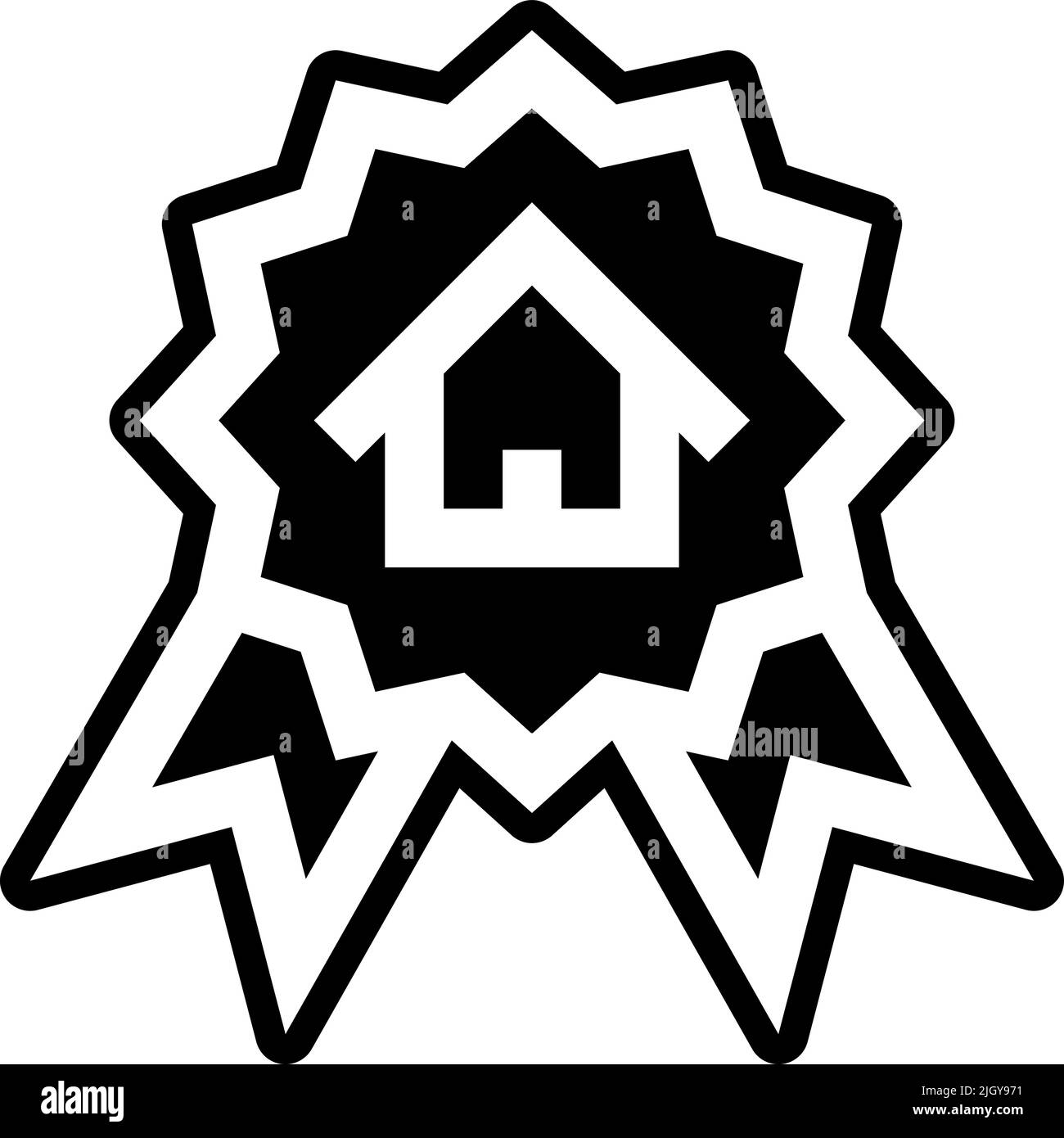 Real estate reward icon Stock Vector Image & Art - Alamy 