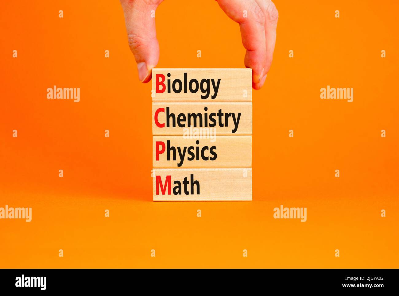 BCPM biology chemistry physics math symbol. Concept words BCPM biology ...