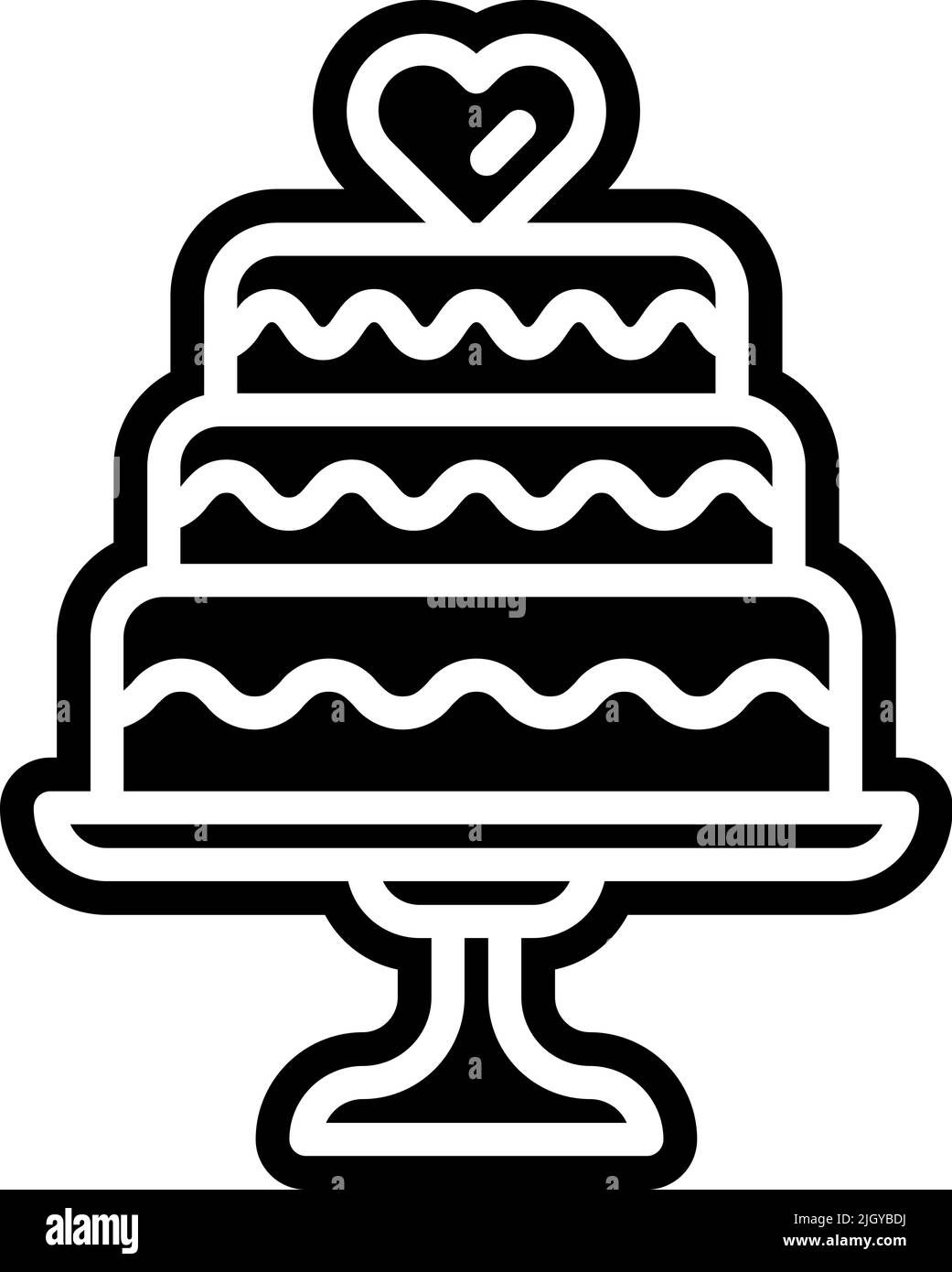 Wedding cake icon Stock Vector Image & Art Alamy