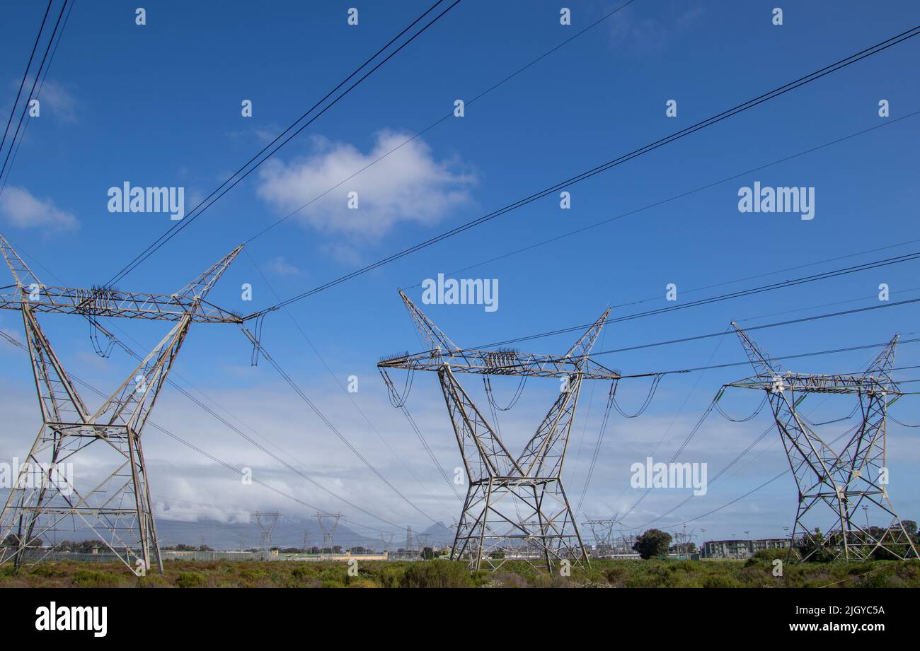 Cape Town, South Africa - the national power grid controlled by state 