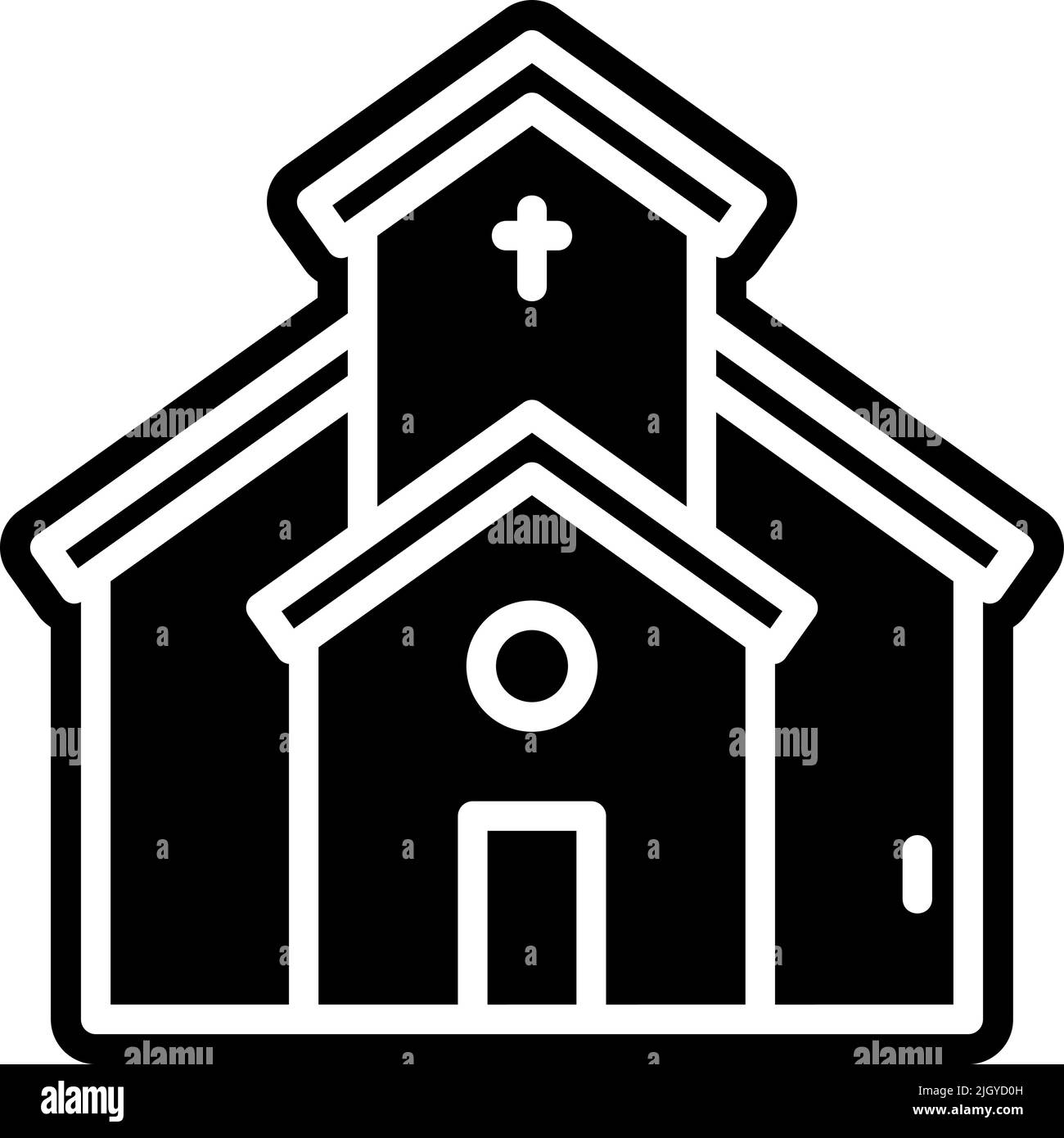 Wedding church icon . Stock Vector