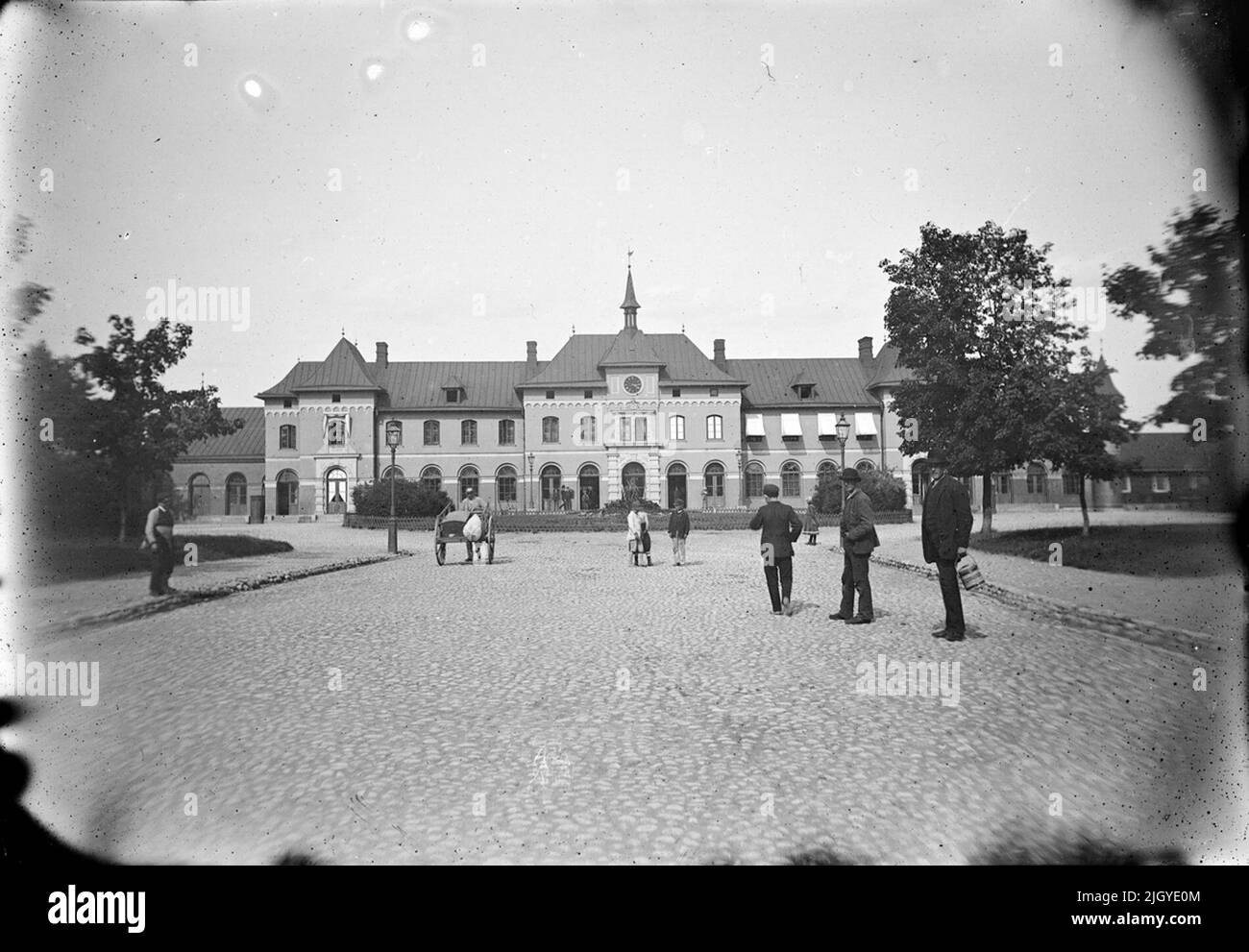 Railway station, Uppsala 1889. Railway station, Uppsala 1889 Stock
