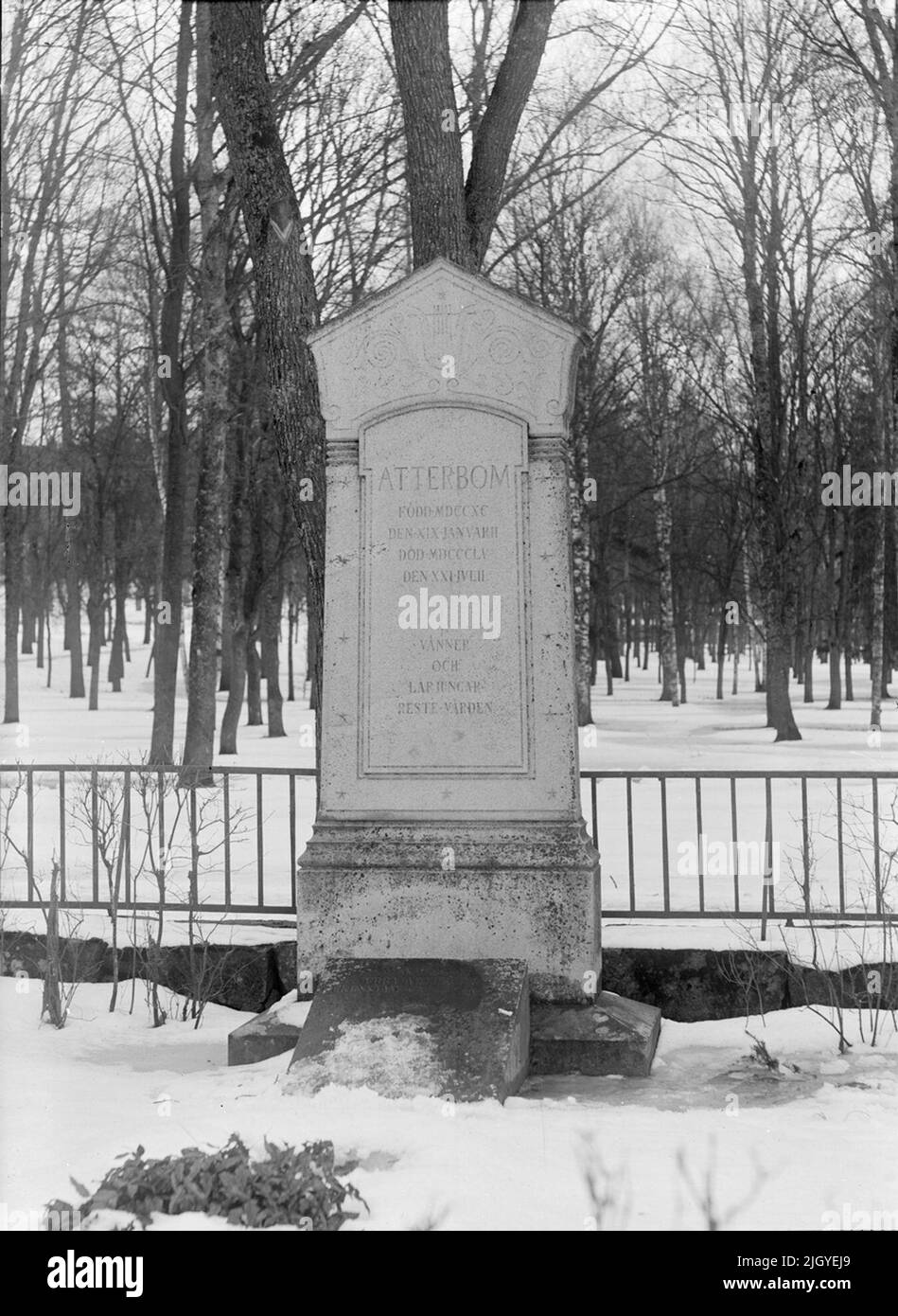 Per Daniel Amadeus Atterbom's tomb monument, Uppsala Old Cemetery