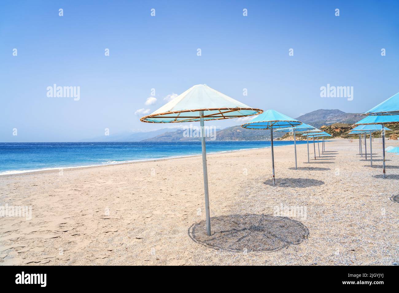 Triopetra Beach, Island Crete, Greece Stock Photo