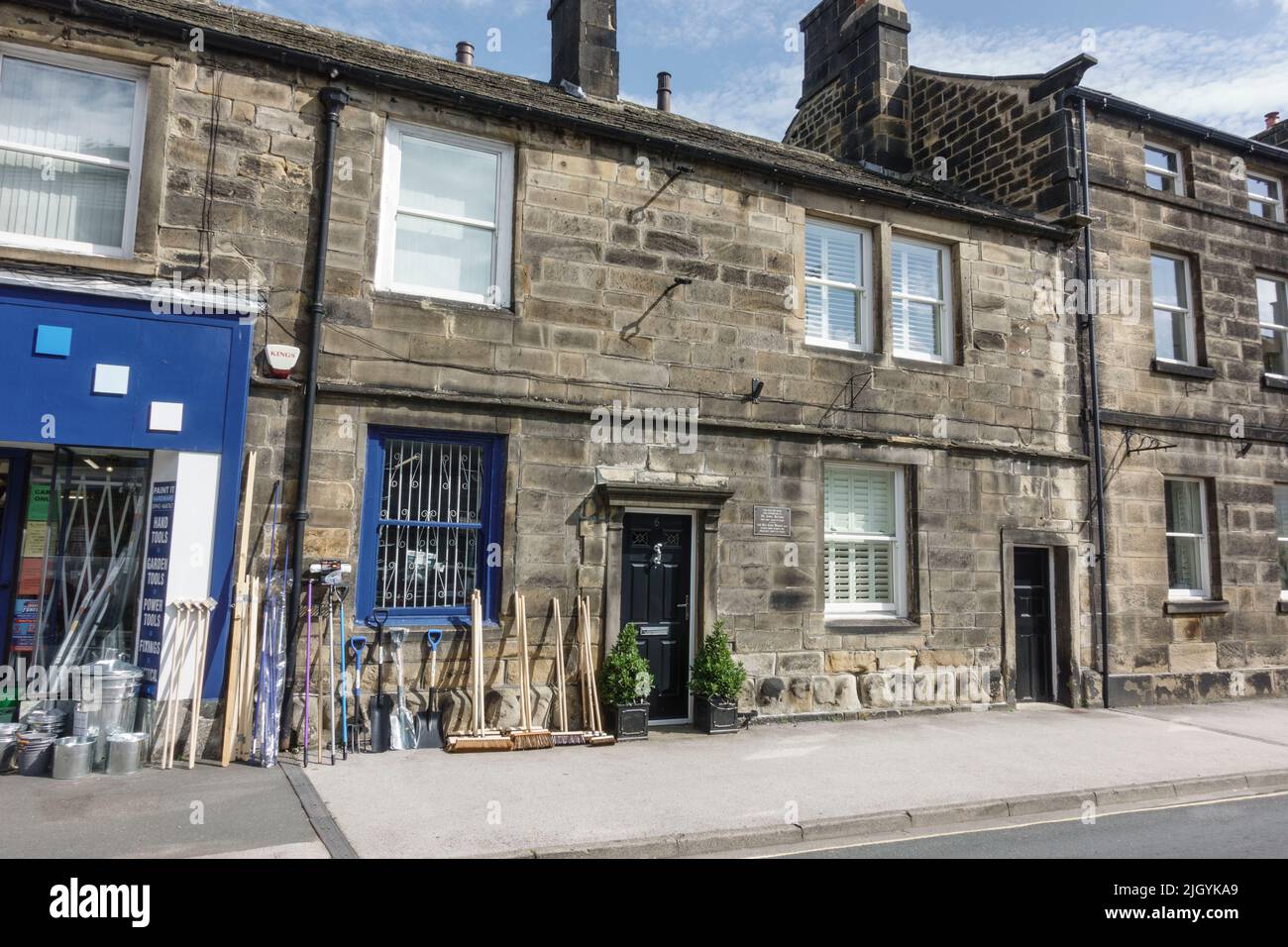 The former home of Dr John Ritchie (died 1780) in Otley, West Yorkshire, UK. Stock Photo