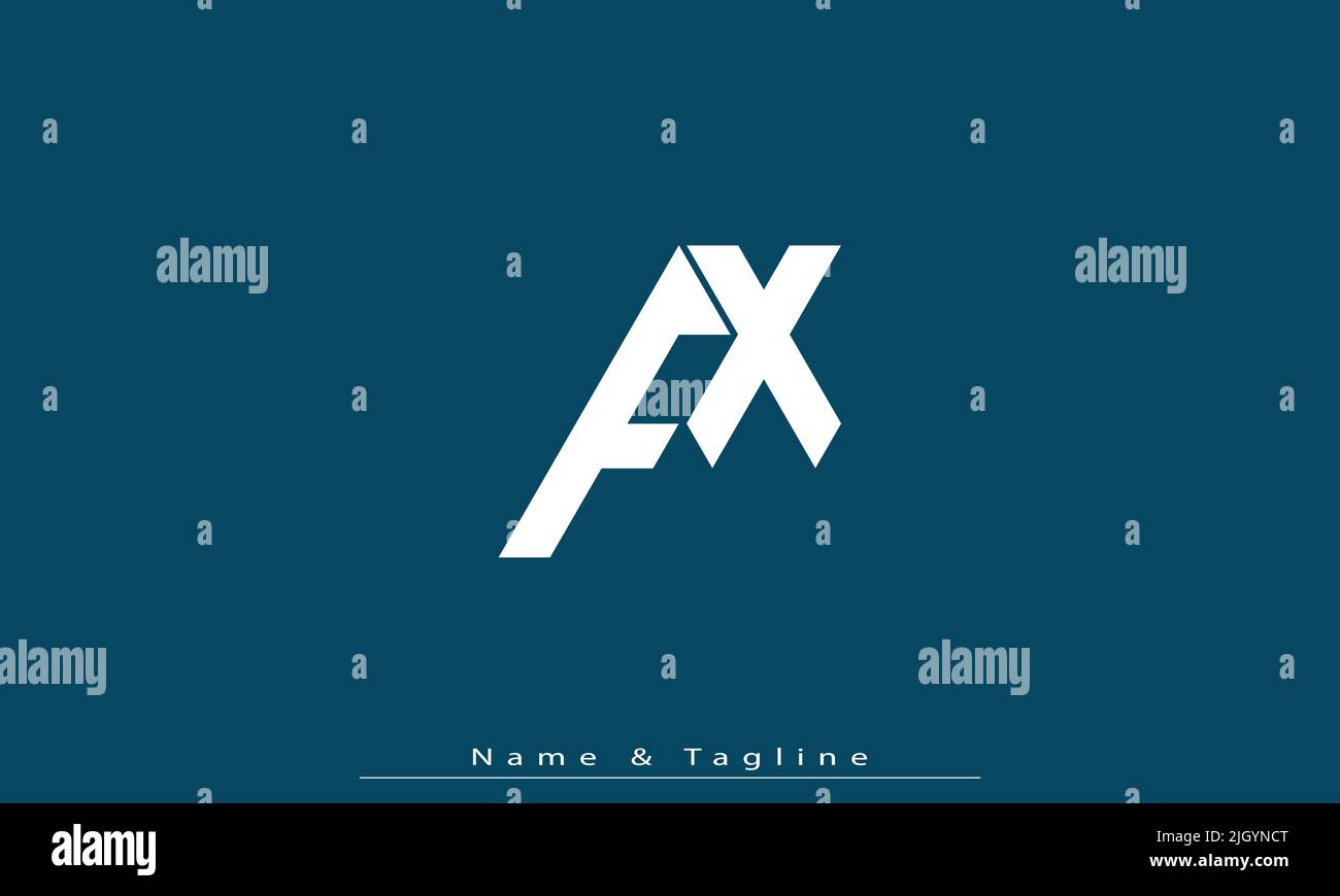 FX logo. F X design. White FX letter. FX/F X - Stock Illustration  [104145182] - PIXTA