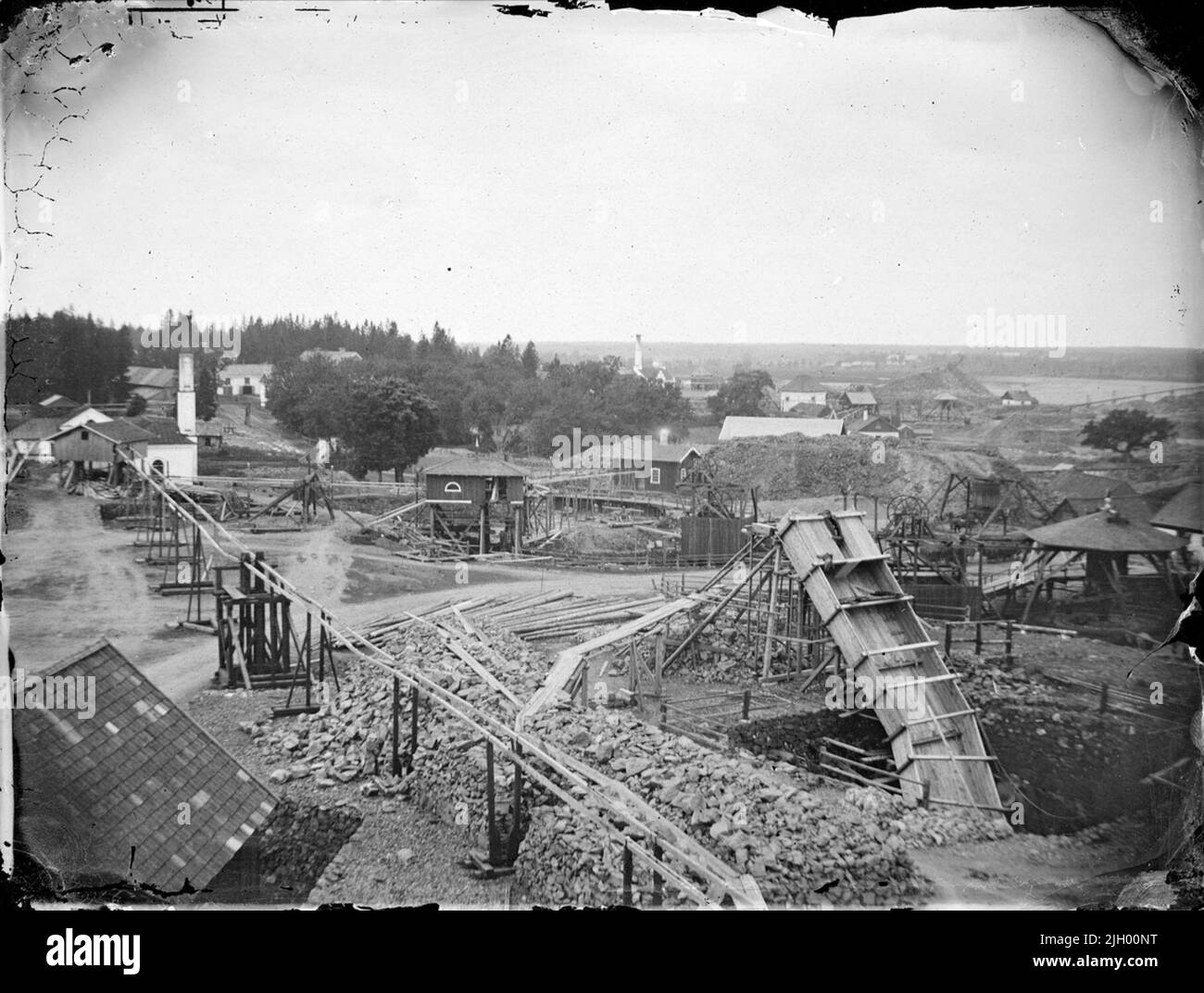 Dannemora mines, Dannemora parish, Uppland, probably 1890s. Dannemora