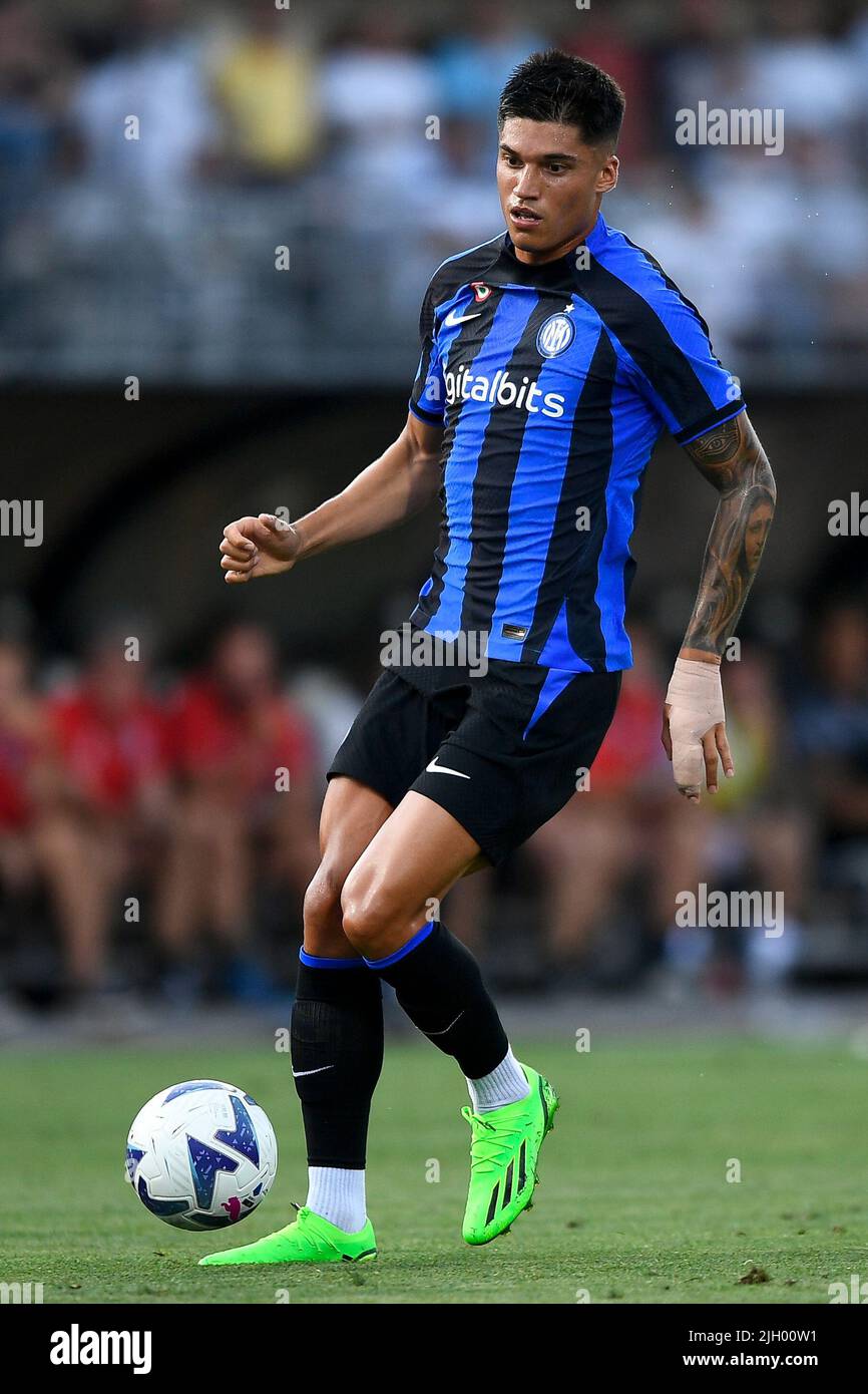 Lugano, Switzerland. 12 July 2022. Joaquin Correa of FC Internazionale in  action during the pre-season friendly football match between FC Lugano and  FC Internazionale. FC Internazionale won 4-1 over FC Lugano. Credit