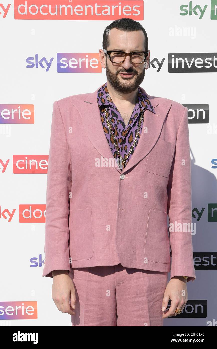 Rome, Italy. 13th July, 2022. Costantino Della Gherardesca attends the photocall of the line up presentation of Sky tv next season at La Lanterna restaurant. (Photo by Mario Cartelli/SOPA Images/Sipa USA) Credit: Sipa USA/Alamy Live News Stock Photo