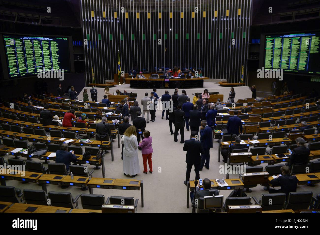 BRASÍLIA, DF - 13.07.2022: SESSÃO PLENÁRIA CÂMARA DOS DEPUTADOS - This Wednesday (13) the Plenary Session takes place in the Chamber of Deputies to vote on the Benefits PEC. (Photo: Ton Molina/Fotoarena) Stock Photo