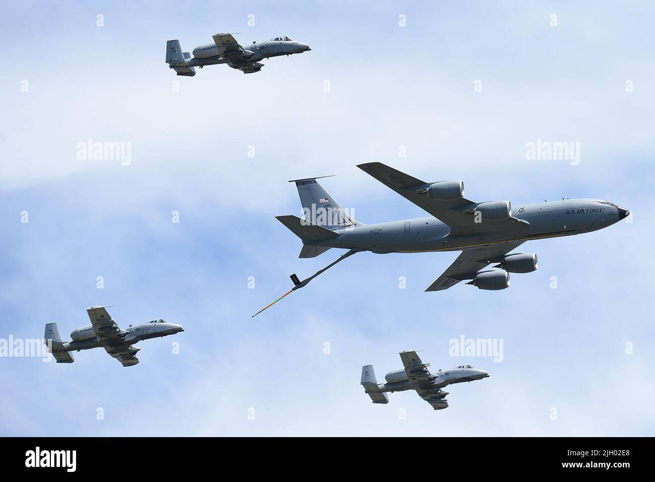 A KC135 Stratotanker from the 171st Air Refueling Squadron, Selfridge