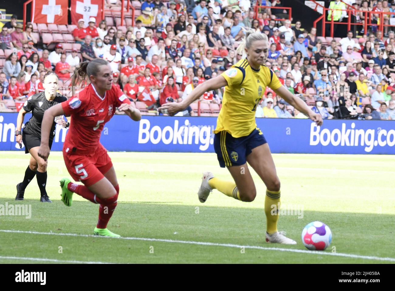 Fridolina Rolfo (Sweden Women)Noelle Maritz (Switzerland Women) during