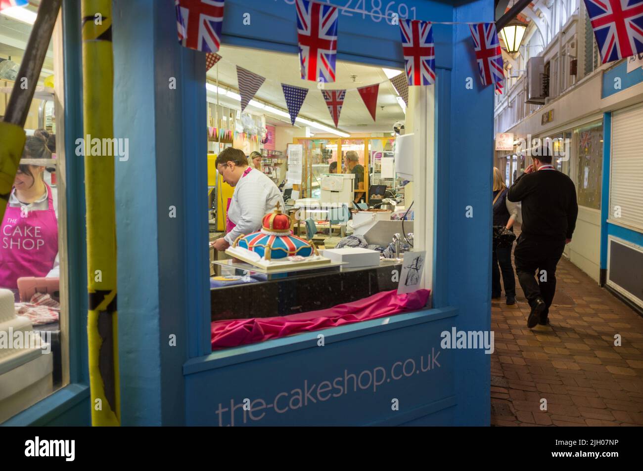 Cake shop, Oxford market, Oxford. UK 2022 Stock Photo