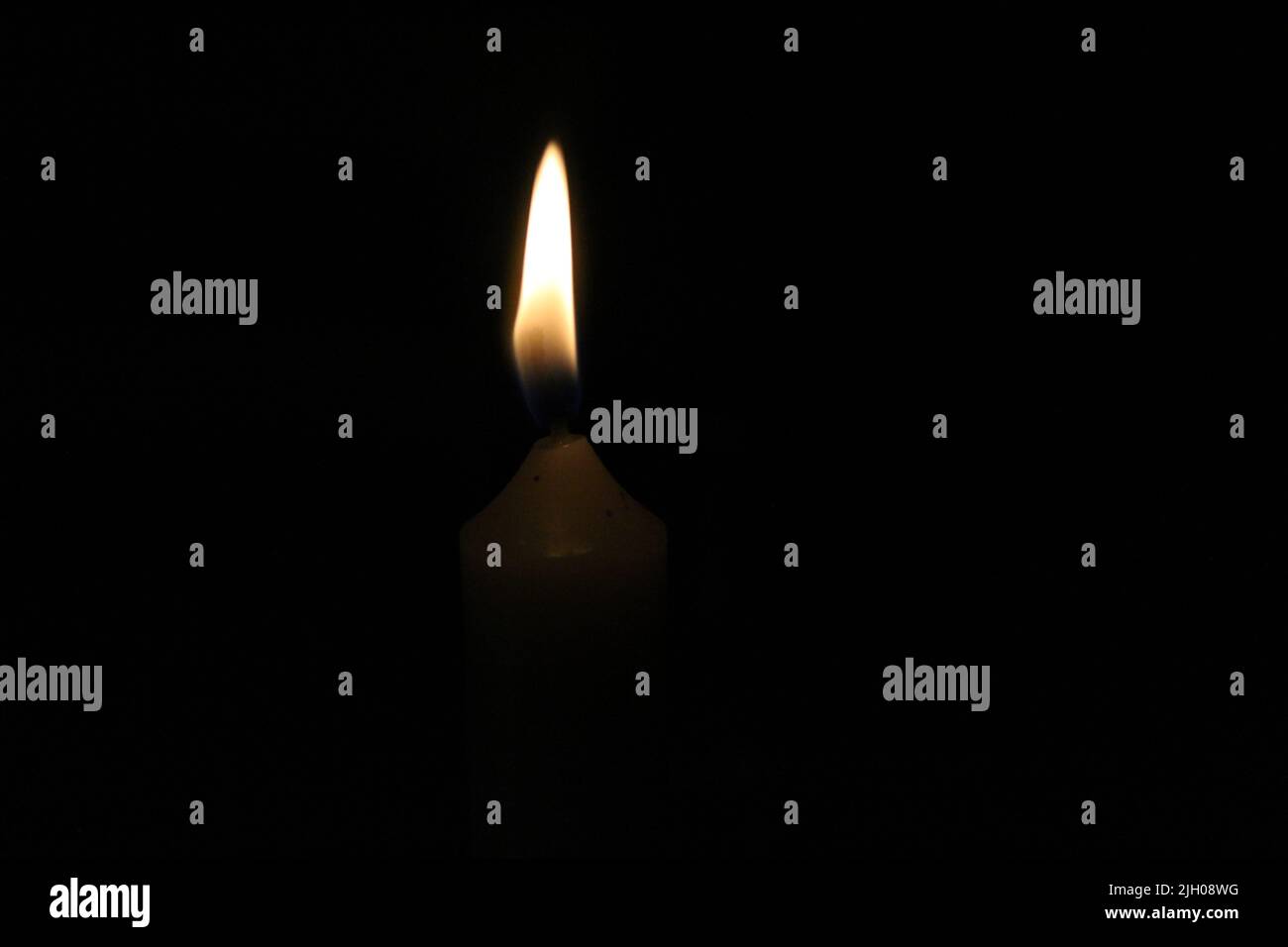 Candlelight in Dark room Stock Photo Alamy