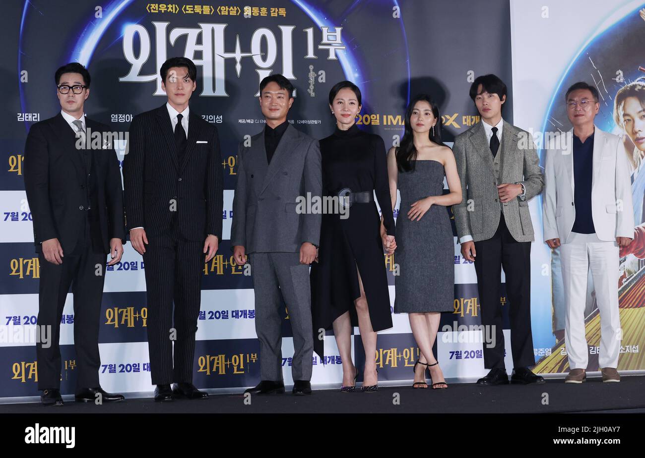 14th July, 2022. Movie 'Alienoid' The stars of the new sci-fi action ...