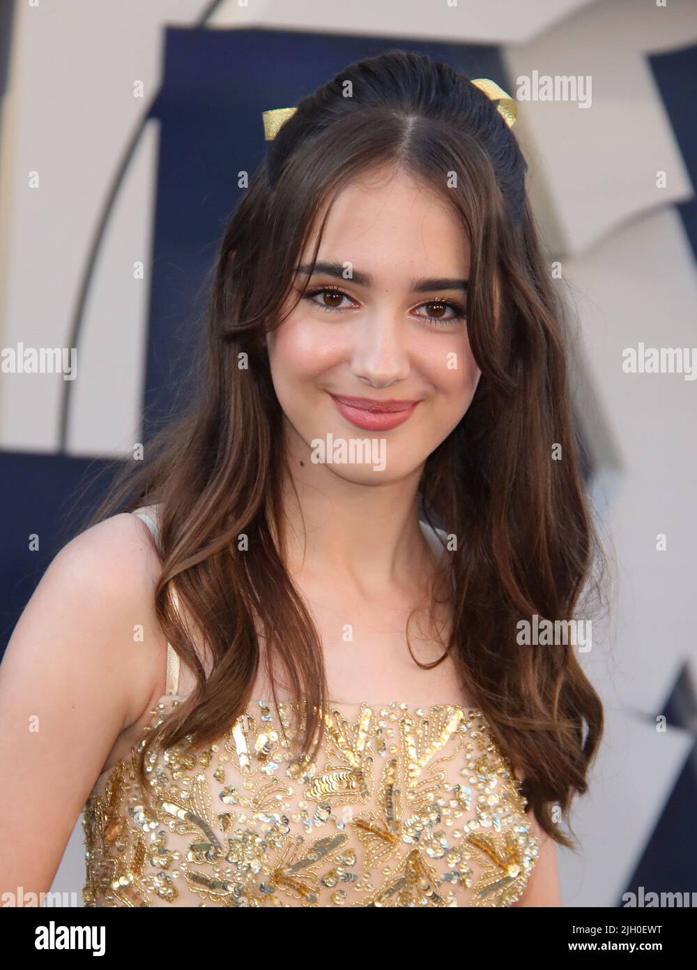 Hollywood, USA. 13th July, 2022. Julia Butters arrives at THE GRAY MAN