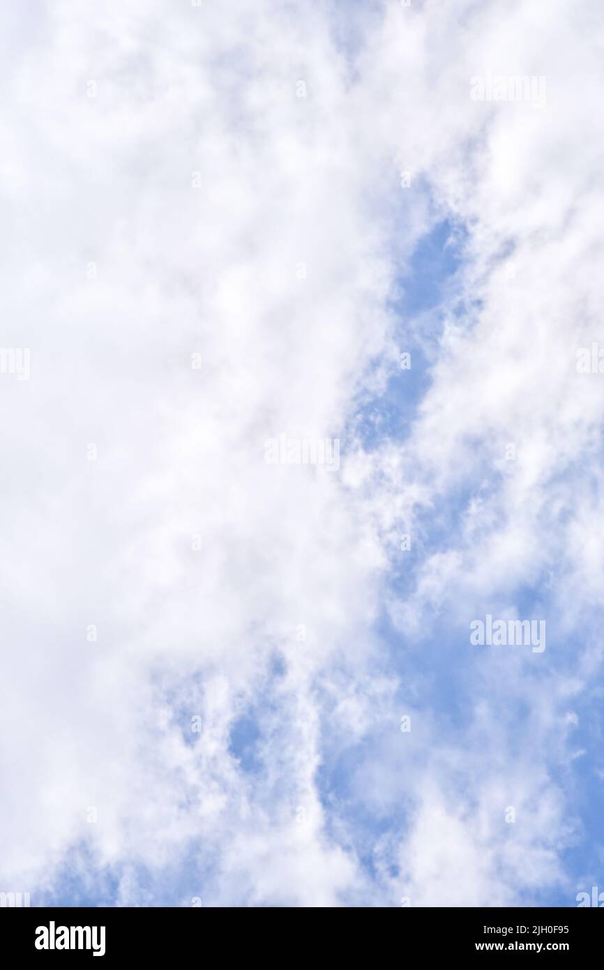 Beautiful sky background. Light blue and gray sky with a dramatic view