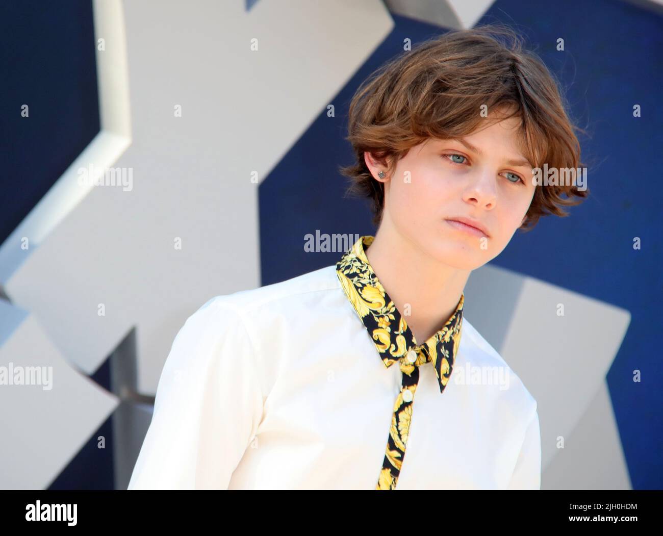 Hollywood, USA. 13th July, 2022. Cameron Crovetti arrives at THE GRAY MAN World Premiere held at The TCL Chinese Theatre in Hollywood, CA on Wednesday, July 13, 2022 . (Photo By Juan Pablo Rico/Sipa USA) Credit: Sipa USA/Alamy Live News Stock Photo