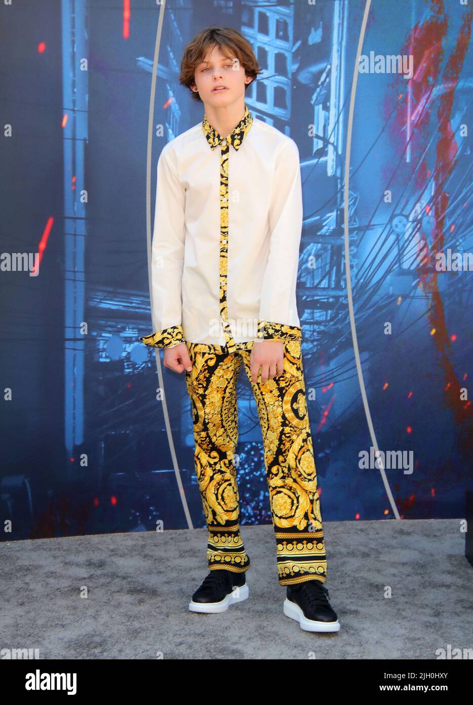 Hollywood, CA , July 13, 2022, Cameron Crovetti arrives at THE GRAY MAN