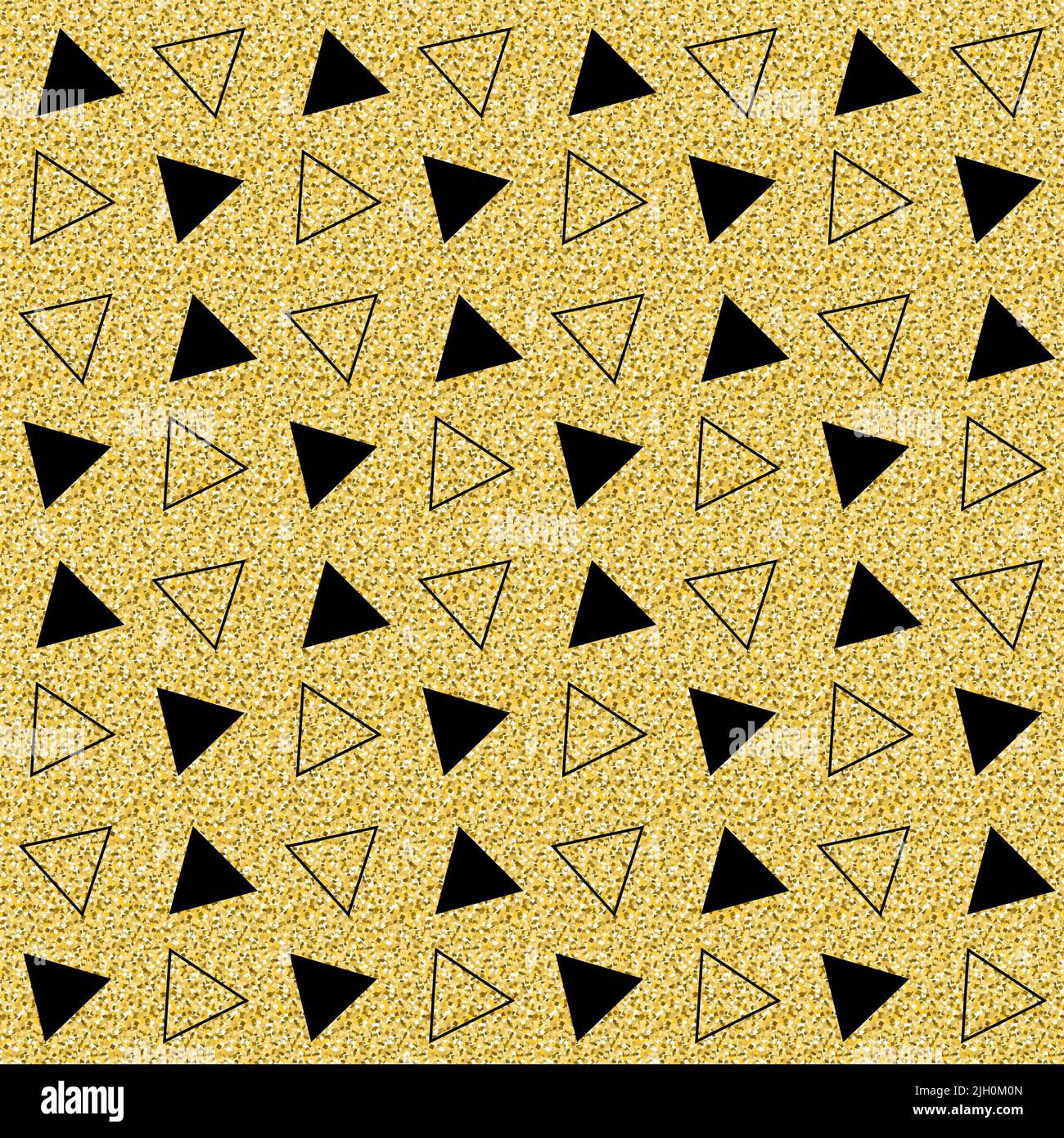 Gold triangle pattern wallpaper hi-res stock photography and images - Alamy