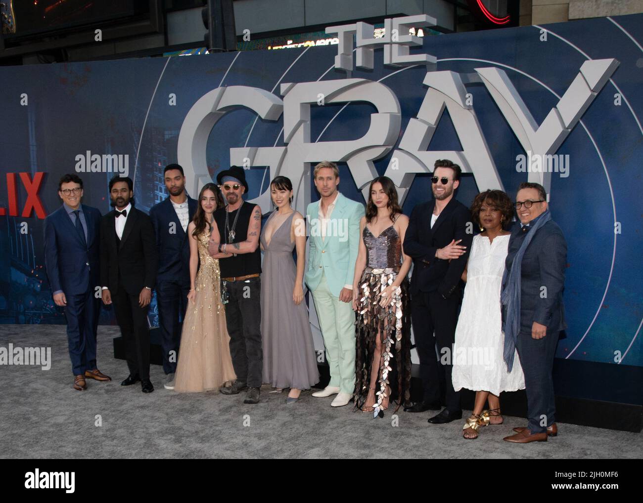 July 13, 2022, Hollywood, California, USA (LR) Anthony Russo, RegÃ