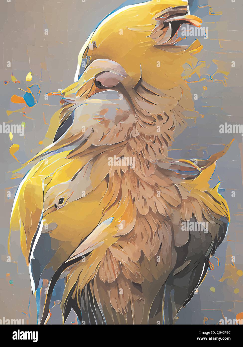 bird digital painting