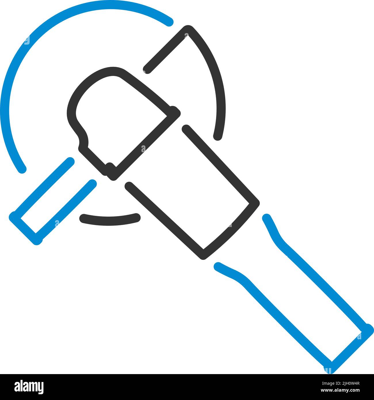 Grinder Icon. Editable Bold Outline With Color Fill Design. Vector Illustration. Stock Vector