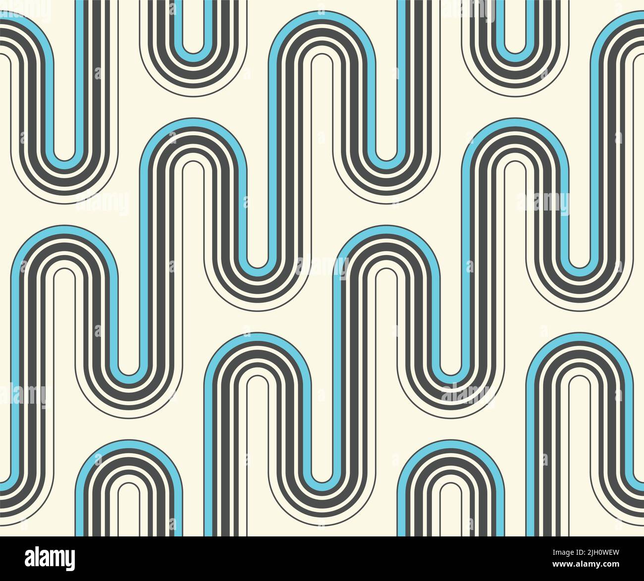 Seamless Stripe Wallpaper. Minimal Modern Graphic Design. Stylish Wave Pattern Stock Vector