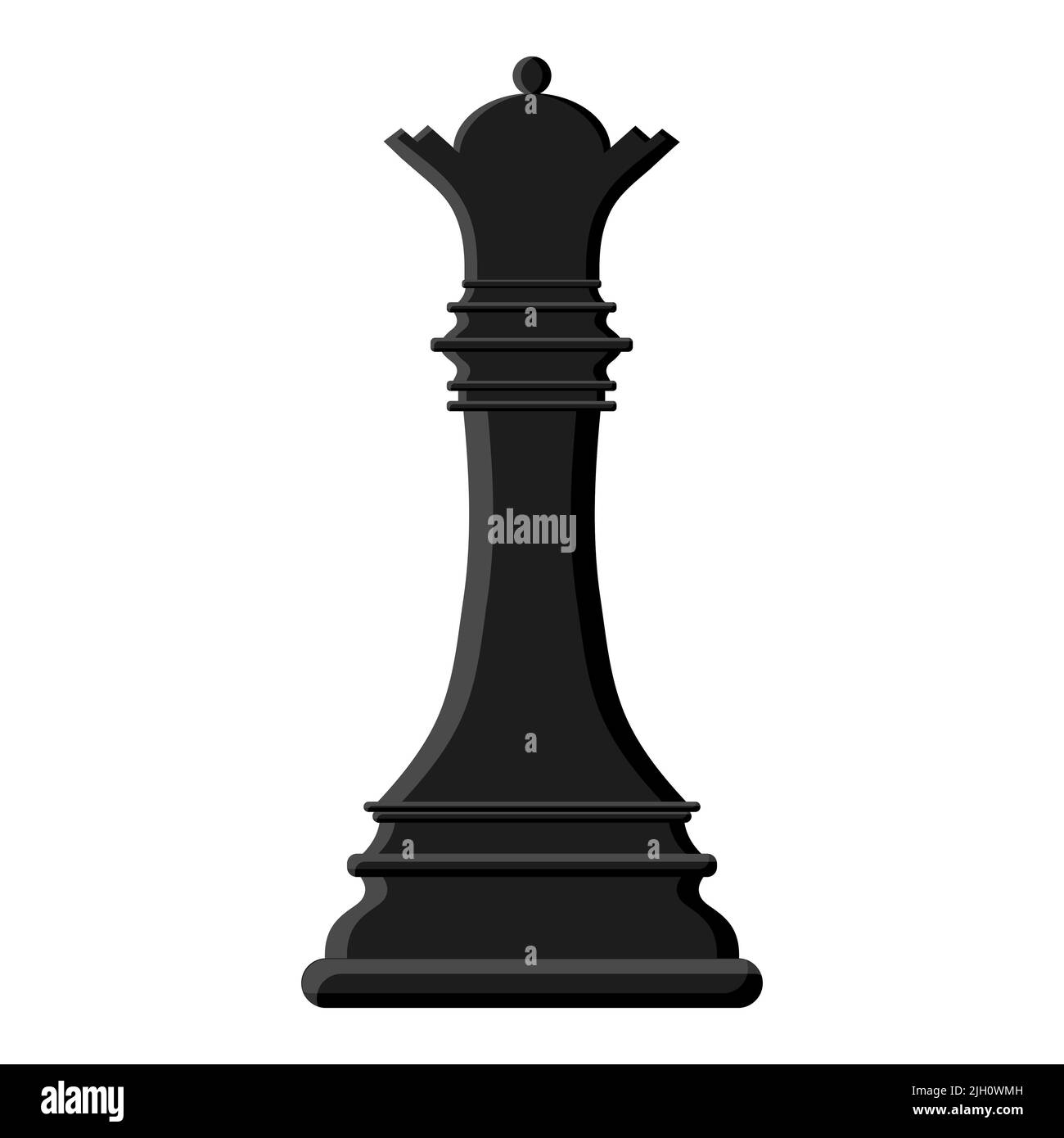 Queen King Checkmate: Chess Game, Cartoon Stock Vector