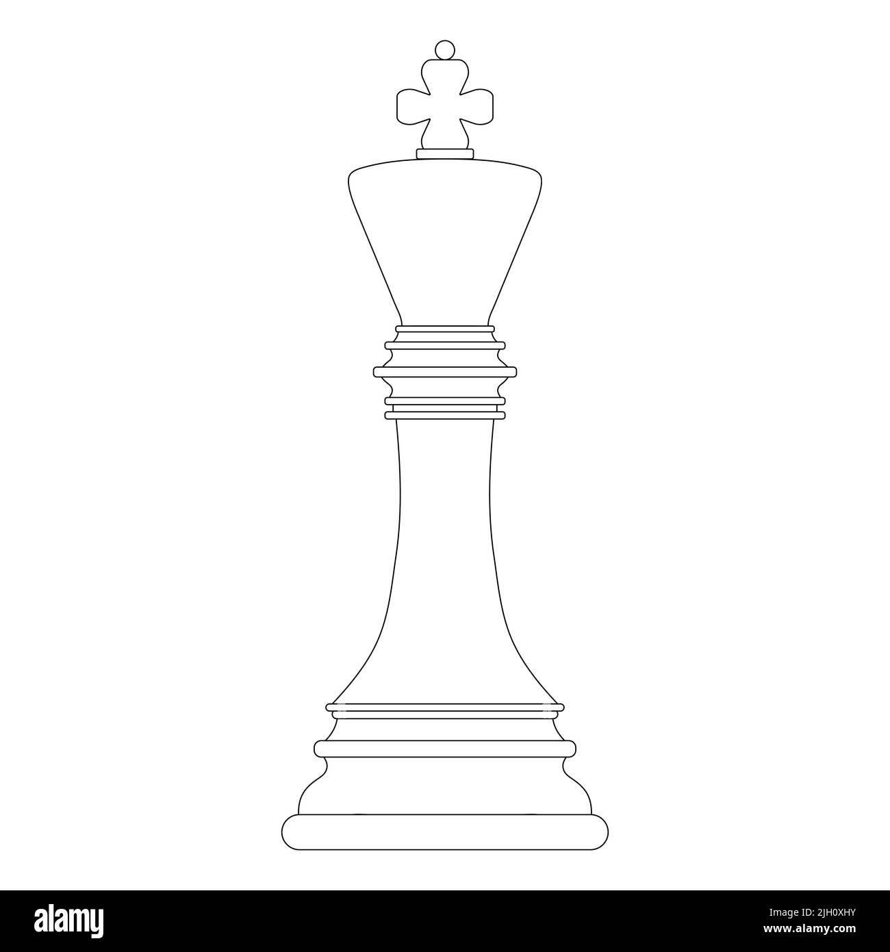 Sketch of a king chess piece Stock Vector Image & Art - Alamy