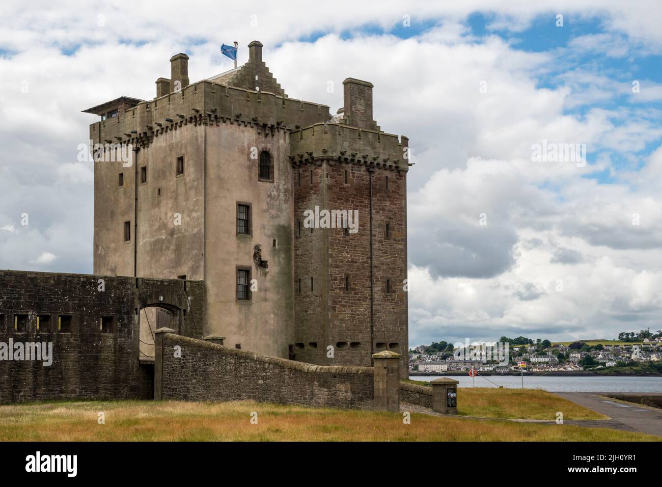 Fifteenth century Broughty Castle at Broughty Ferry, Dundee, Scotland. Stock Photo
