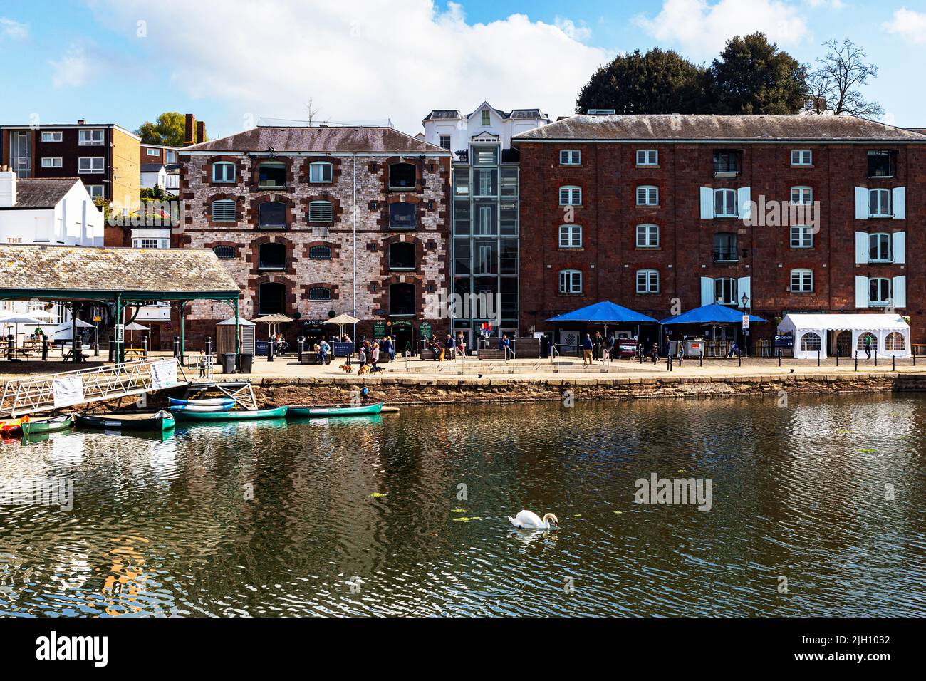 Spring In Exeter A Quiet, Spring Morning View of Exeter Quay With Reflections on a ...