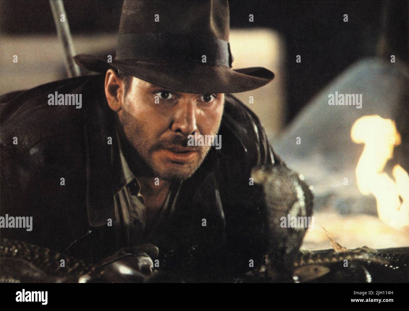 HARRISON FORD, RAIDERS OF THE LOST ARK, 1981 Stock Photo