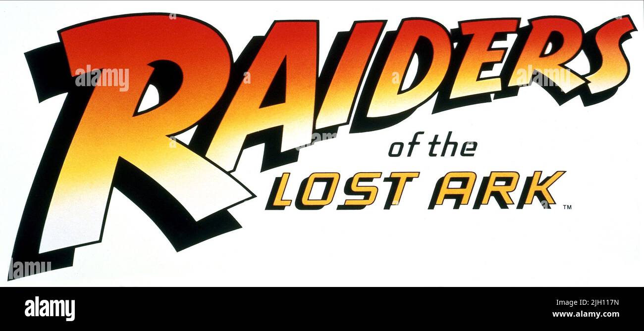 TITLE ARTWORK, RAIDERS OF THE LOST ARK, 1981 Stock Photo