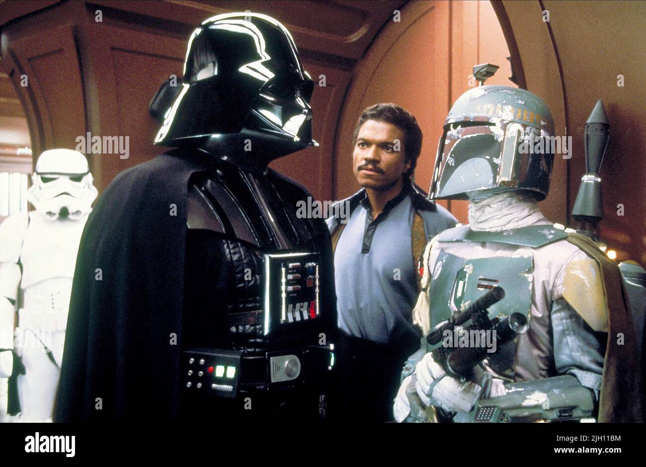 DARTH VADER,PROWSE,WILLIAMS,BULLOCH, STAR WARS: EPISODE V - THE EMPIRE STRIKES BACK, 1980 Stock Photo