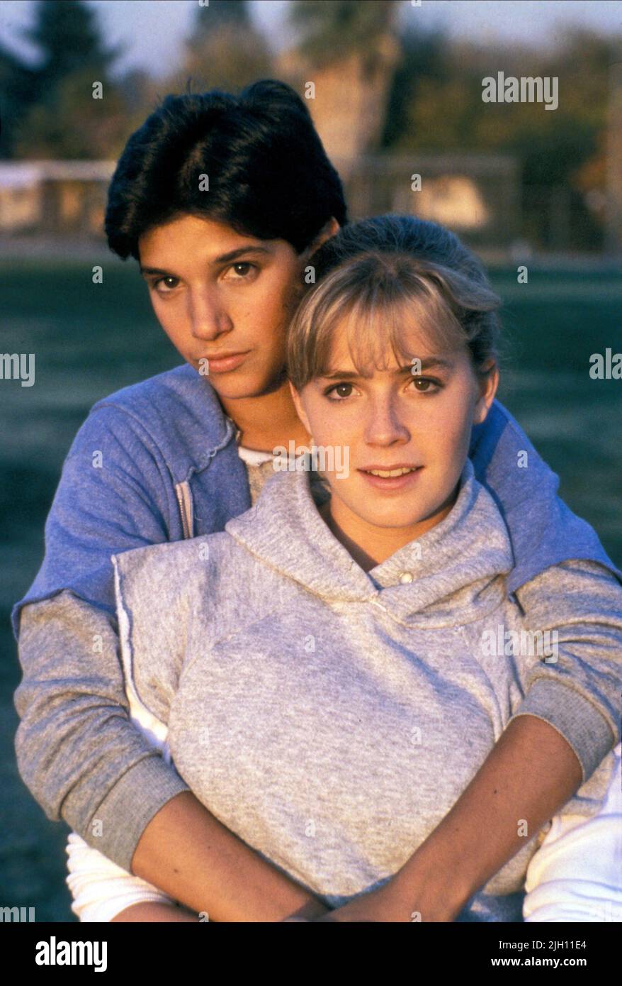 MACCHIO,SHUE, THE KARATE KID, 1984 Stock Photo