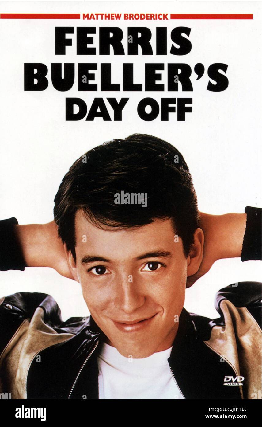 MATTHEW BRODERICK POSTER, FERRIS BUELLER'S DAY OFF, 1986 Stock Photo