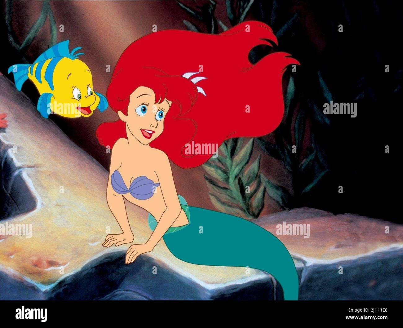 FLOUNDER,ARIEL, THE LITTLE MERMAID, 1989 Stock Photo Alamy