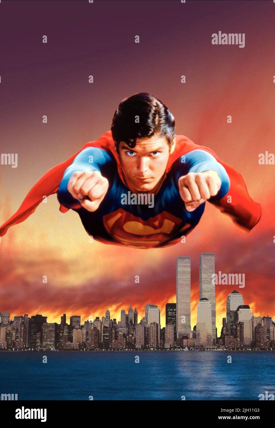 CHRISTOPHER REEVE, SUPERMAN II, 1980 Stock Photo