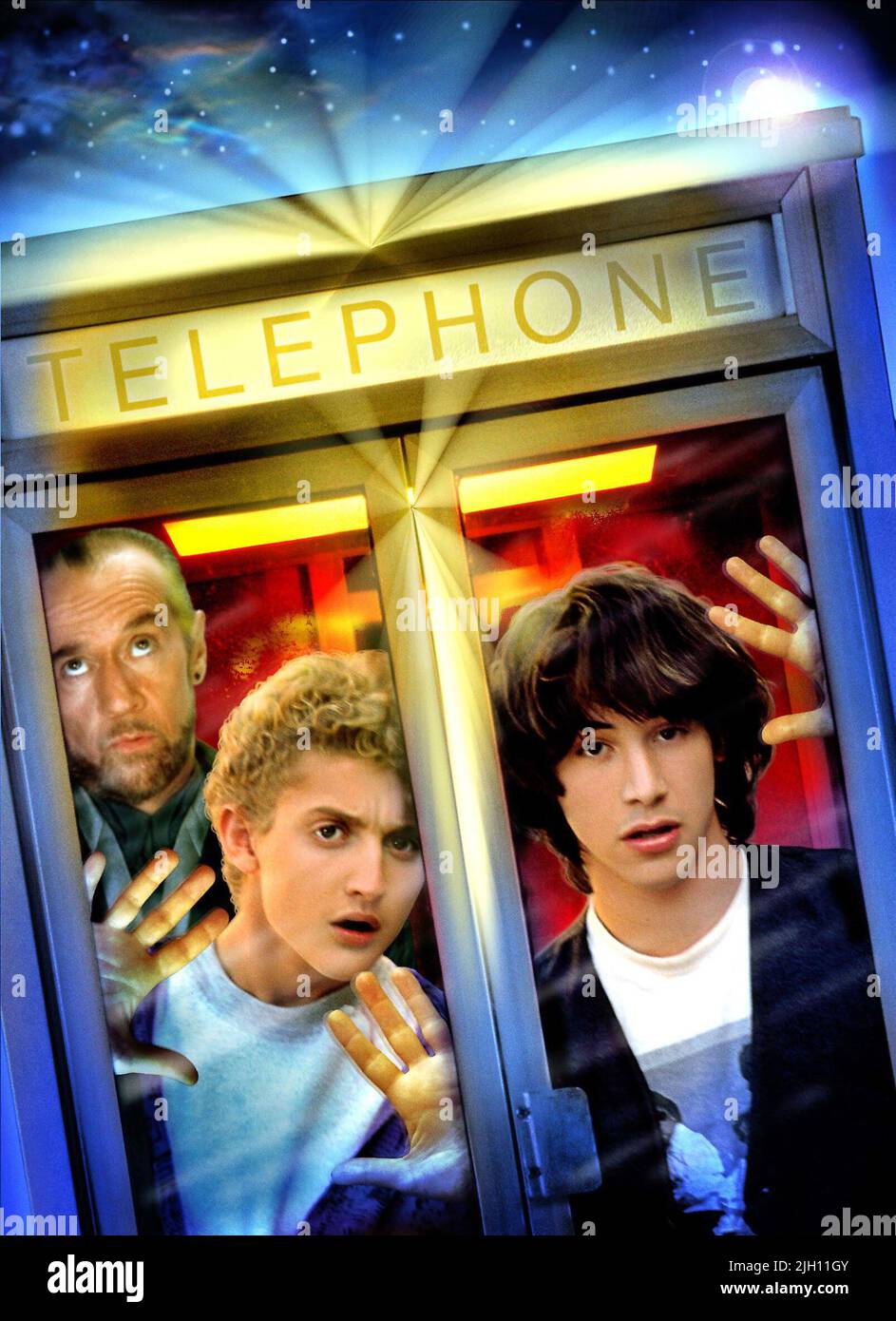 WINTER,REEVES, BILL and TED'S EXCELLENT ADVENTURE, 1989 Stock Photo
